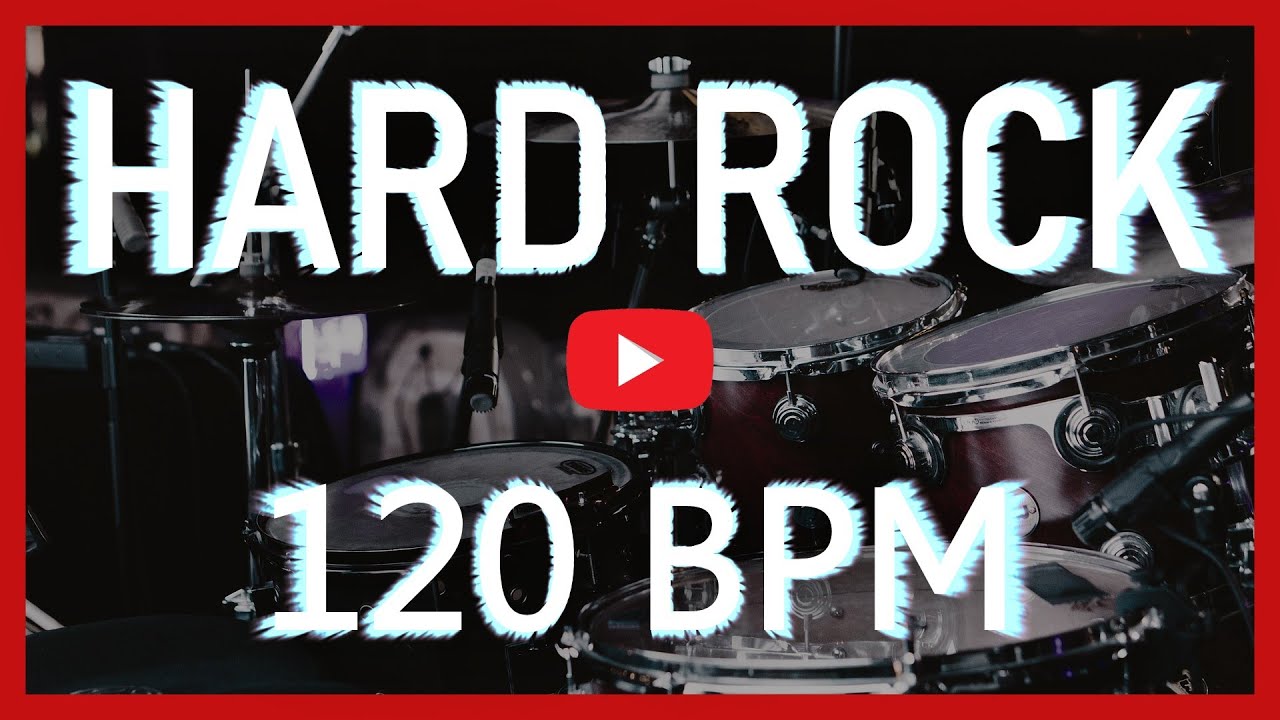 Hard Rock Metal Drum Track 120 BPM [HD]