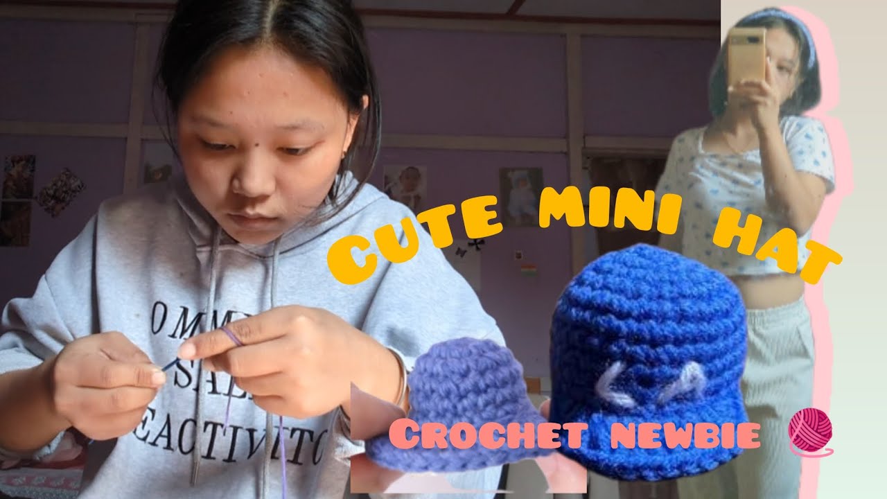 This Is My First Time Making Crocheting | Crochet Mini Hat 🧶 |Arunachal Pradesh 🇮🇳