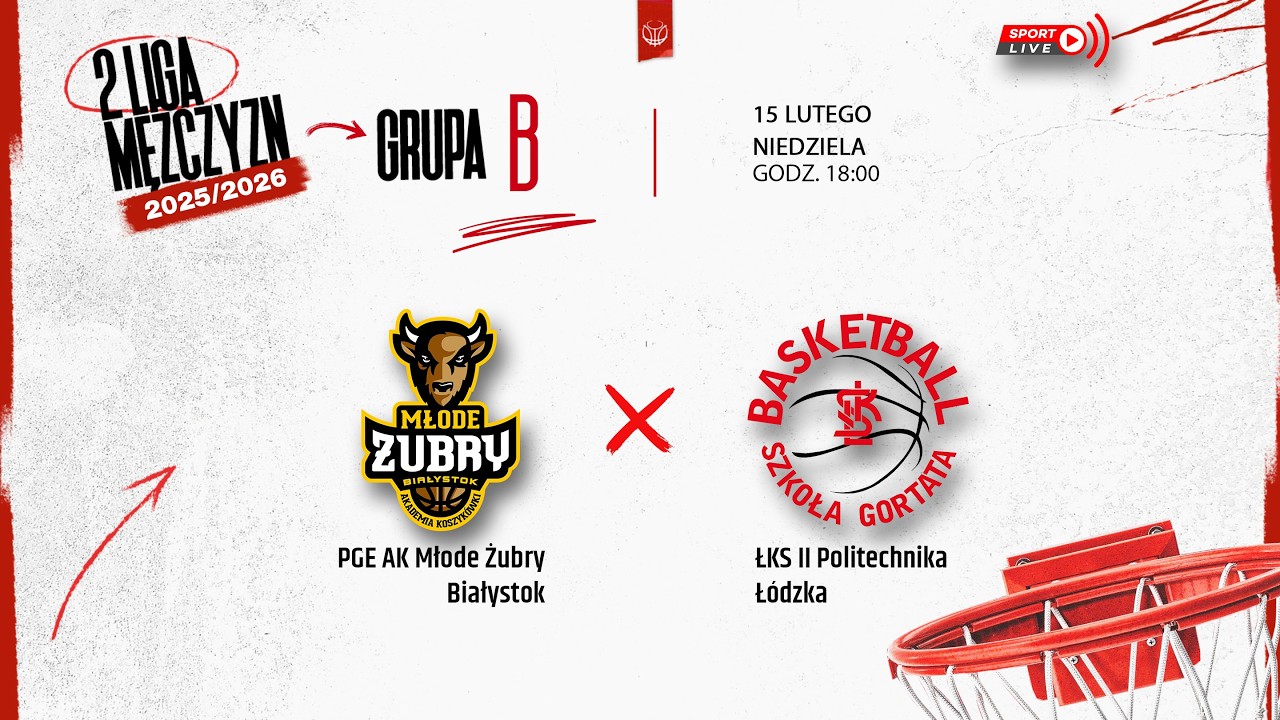 PGE AK Młode Żubry Białystok - ŁKS II Politechnika Łódzka (2 LM)