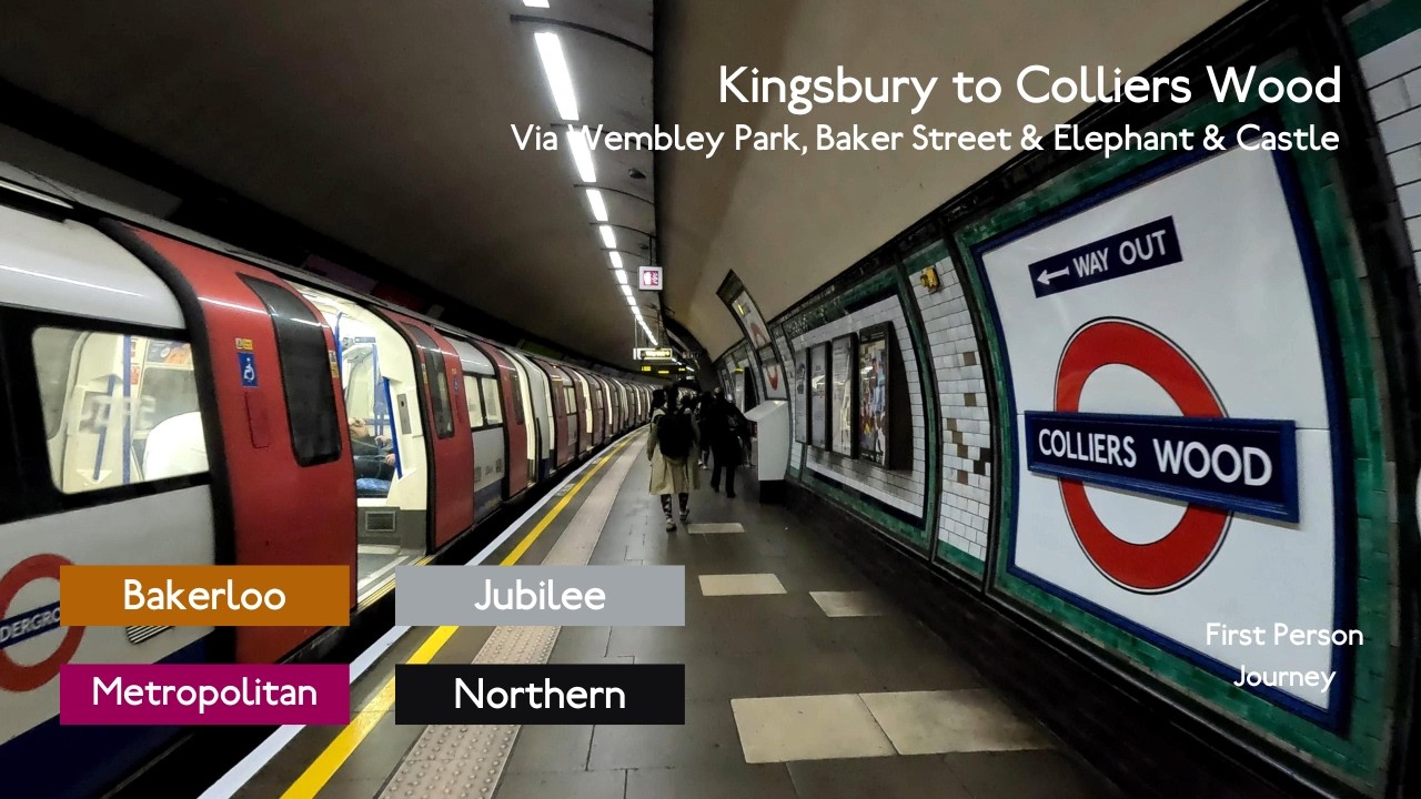 London Underground First Person Journey: Kingsbury to Colliers Wood