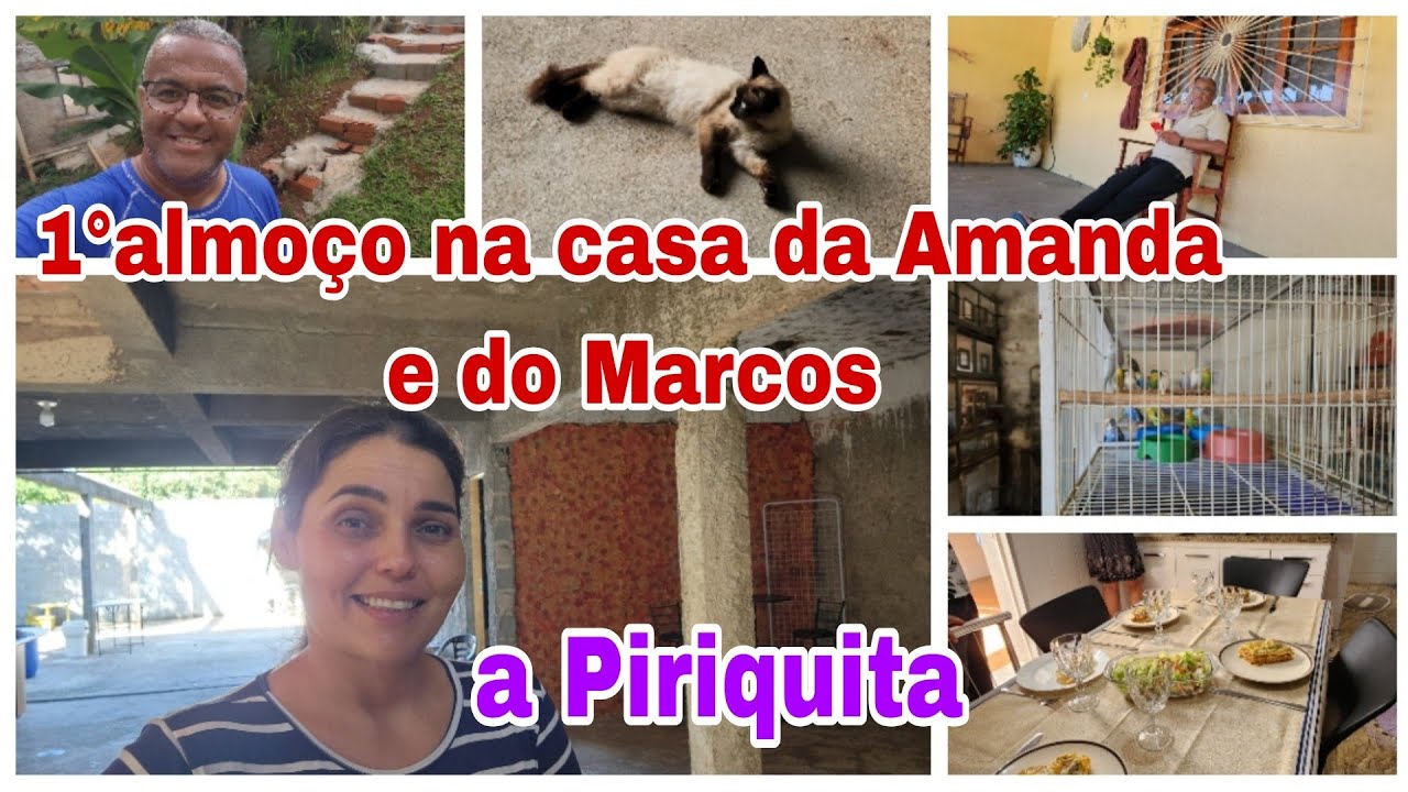 Um dia de descanso/a saga da Piriquita/fomos almoçar na casa da Amanda/