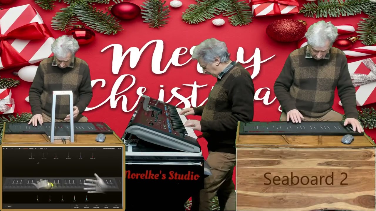 Silent Night    Merry Christmas     Played on the  Roli Airwave & Seabord 2 Chords & Yamaha Genos