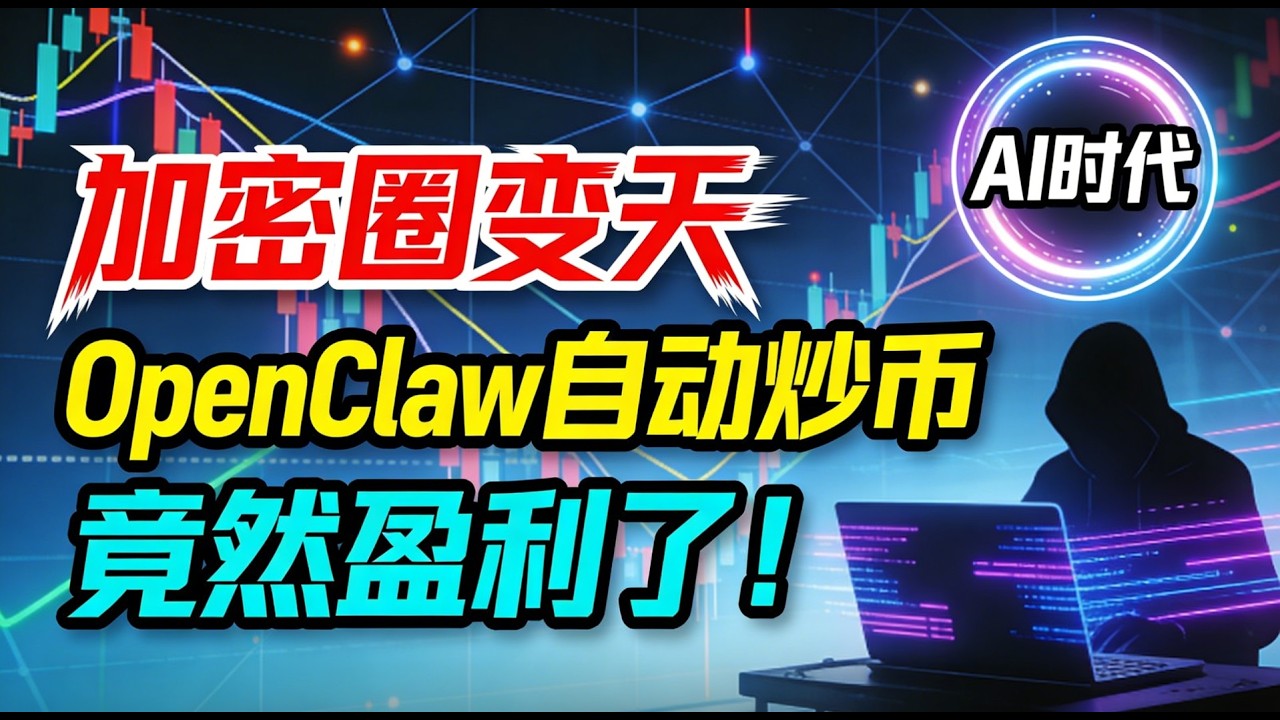 加密大变天！AI 龙虾 OpenClaw 自动炒币竟然盈利了！比人工还厉害！AI时代真的来了