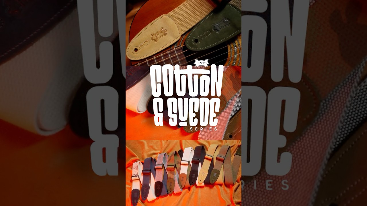 Levy's Cotton & Suede Series Guitar Straps #shorts