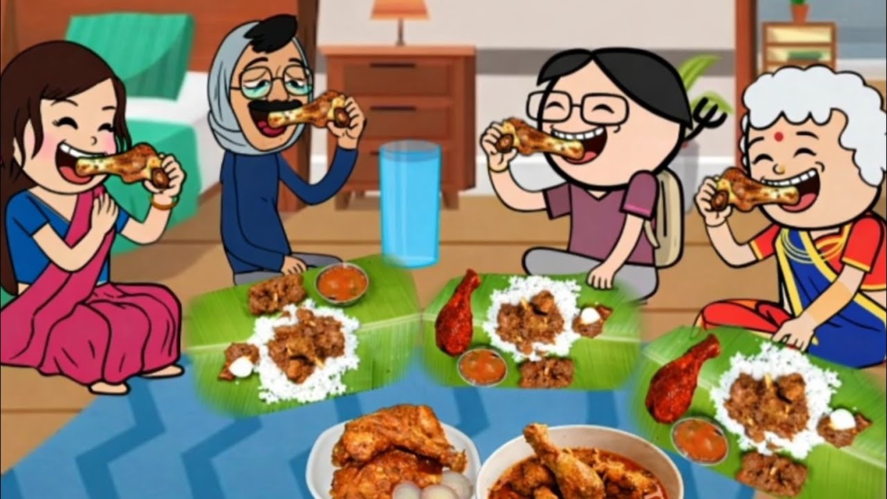 ‼️நல்லி எழும்பை நறுக்கு நறுக்குன்னு கடிக்கும் வசந்தி குடும்பம்.#chutticartoon #kanyakumarislang #tvk