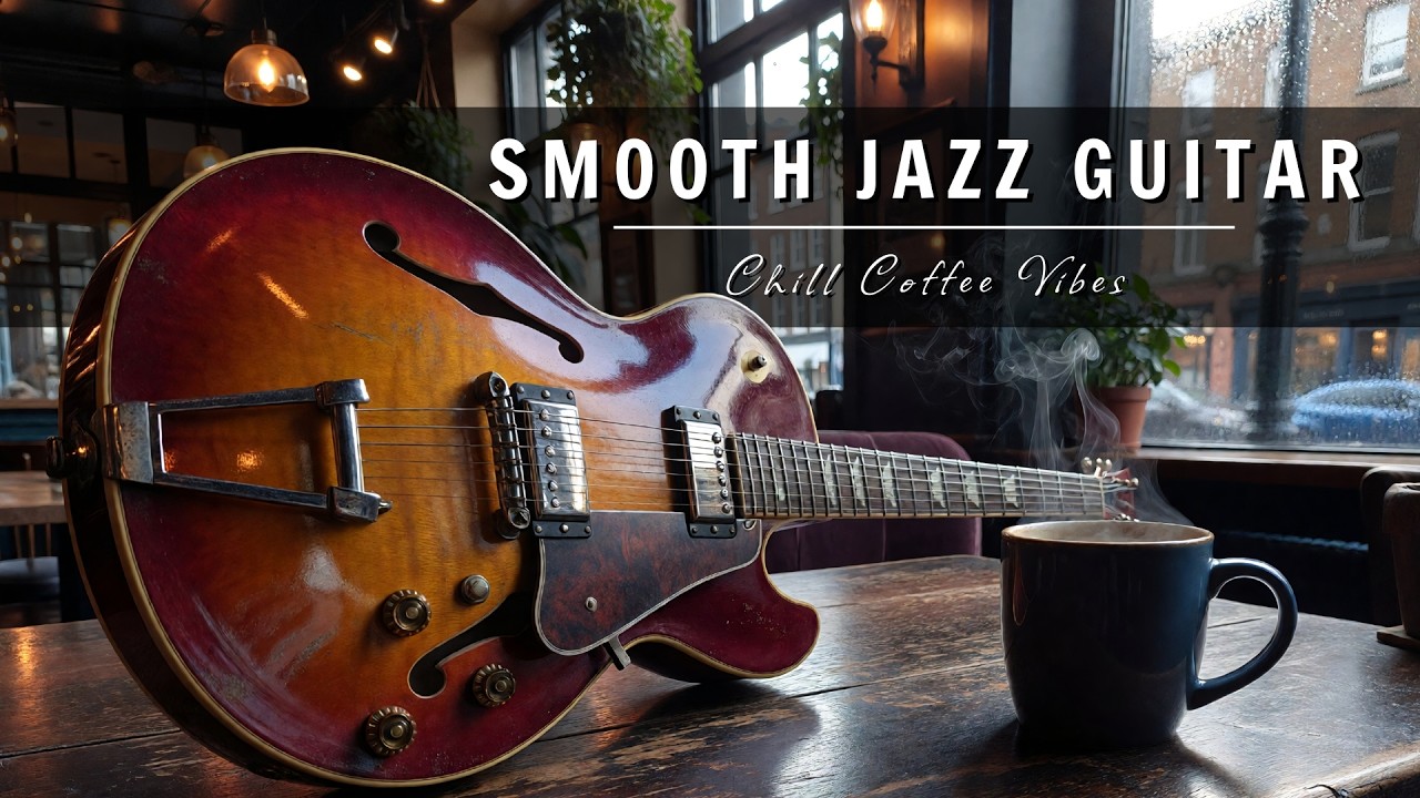 Smooth Jazz Guitar Music - Cool Cafe Vibes • Relaxing Guitar Music for Cafe, Study & Work