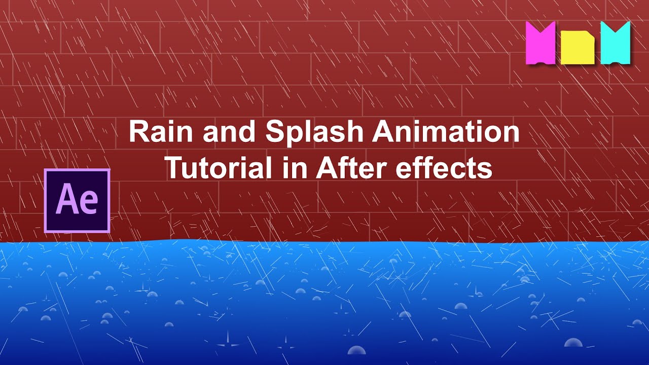 Rain and Splash Animation in After Effects | After Effects Tutorial