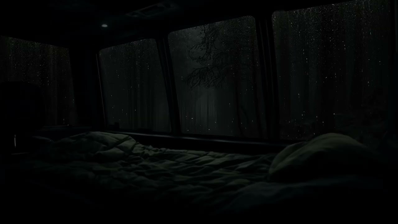 Rainy Night Car Ambience – Soft Rain Sounds for Deep Sleep