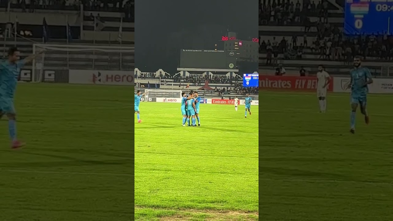 Sunil Chhetri goals vs Pakistan in first half 