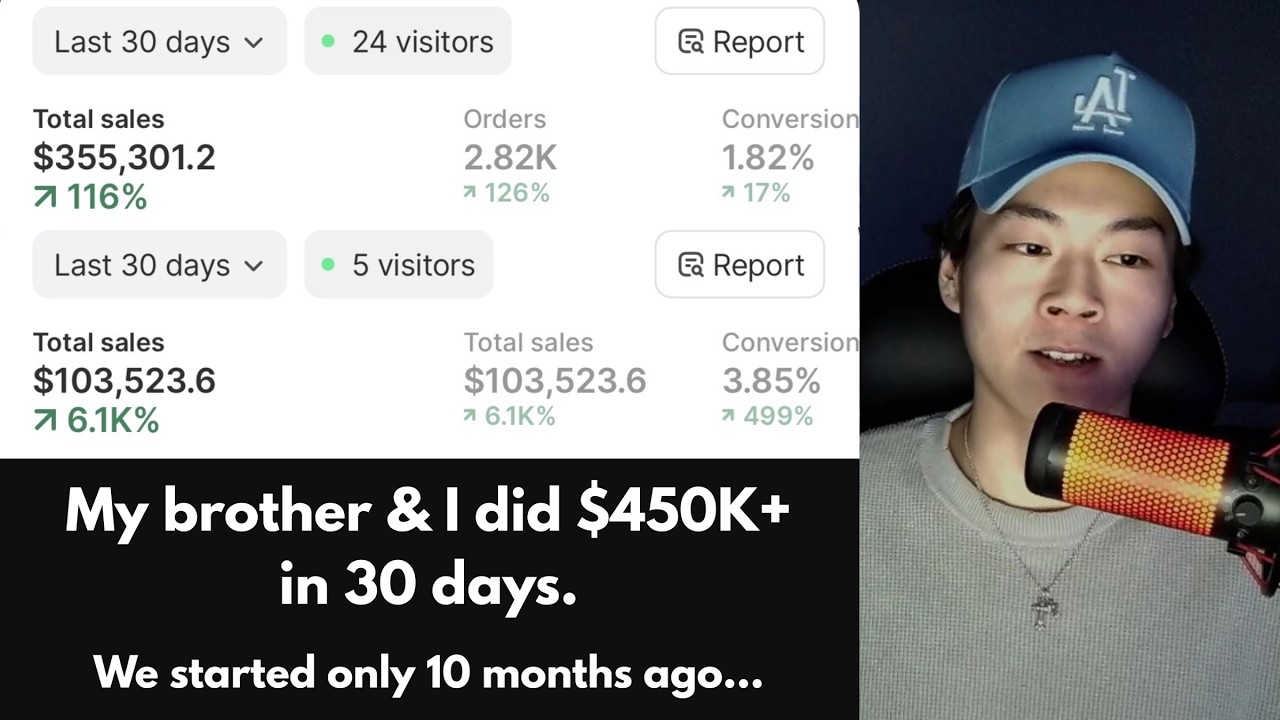 How I mastered ecom in 90 days so I could print with my brother...