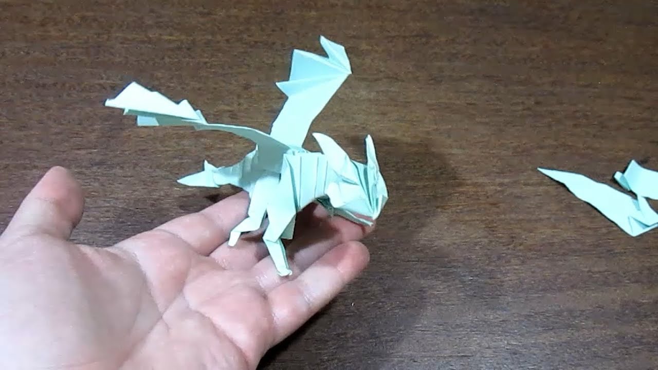 Origami Banguela - Como Treinar O Seu Drag&atilde;o (Origami Toothless - How To Train Your Dragon)