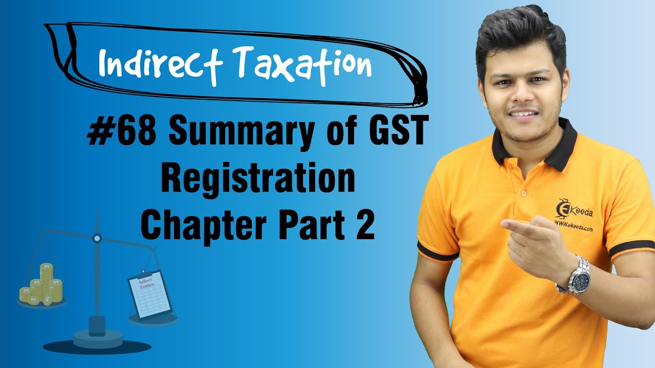 Summary of GST Registration Chapter Part 2 - Registration - Indirect Taxation