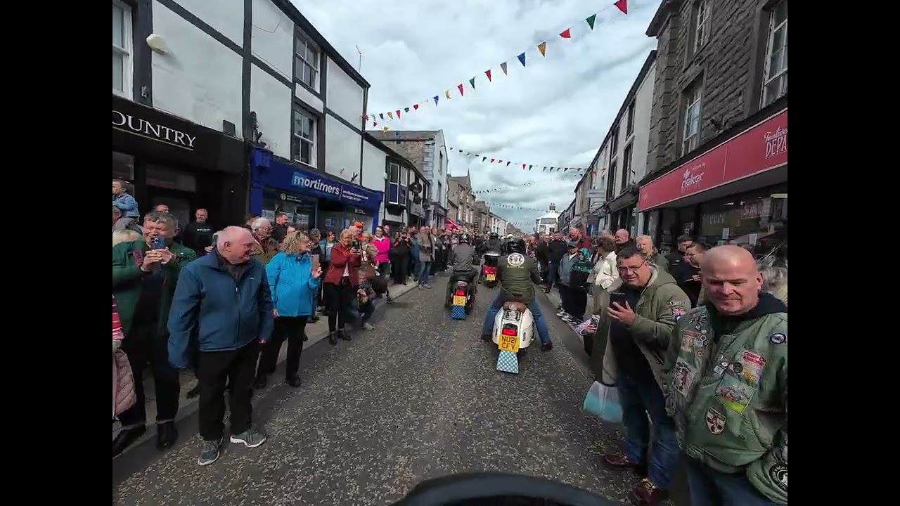 Clitheroe scooter rally 2025 ride in