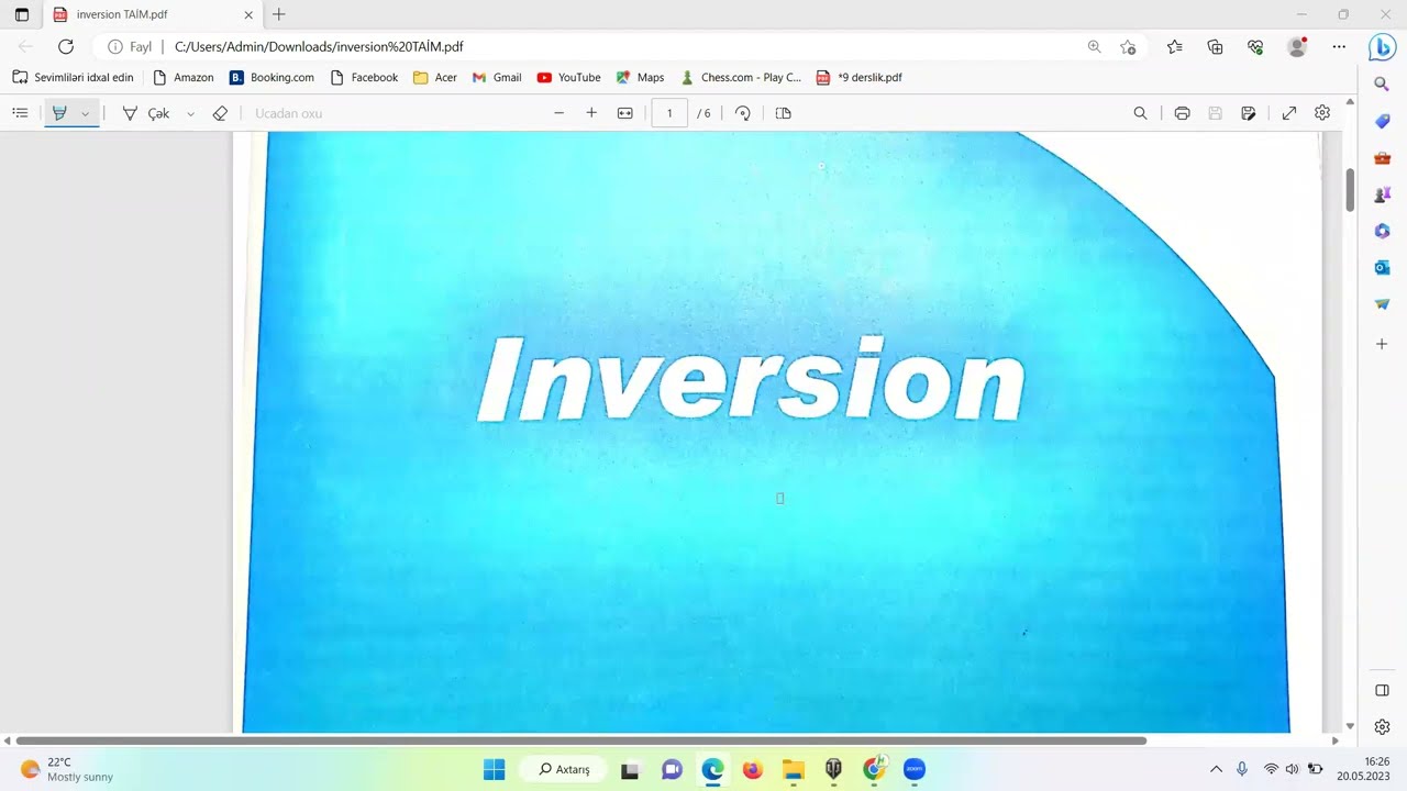 Inversion tests T. #miq2023 #sertifikasiya