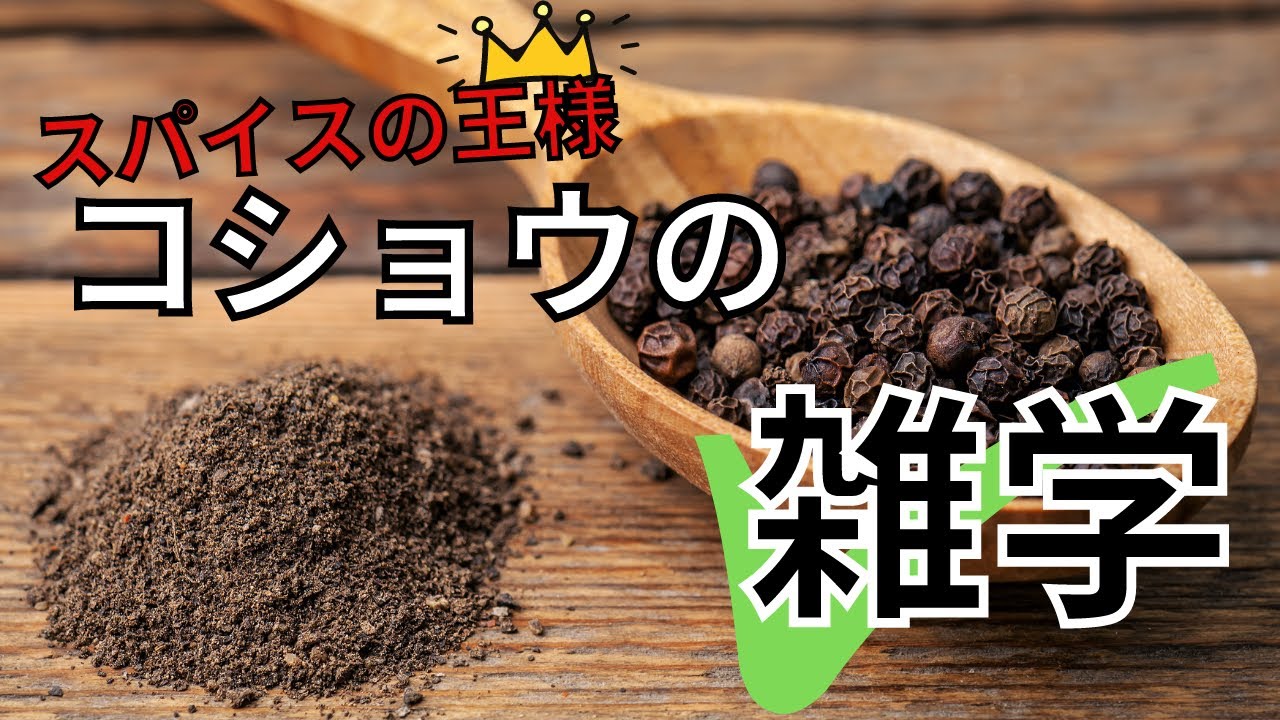 【料理雑学】日本の調味料ランキング○位！胡椒の雑学