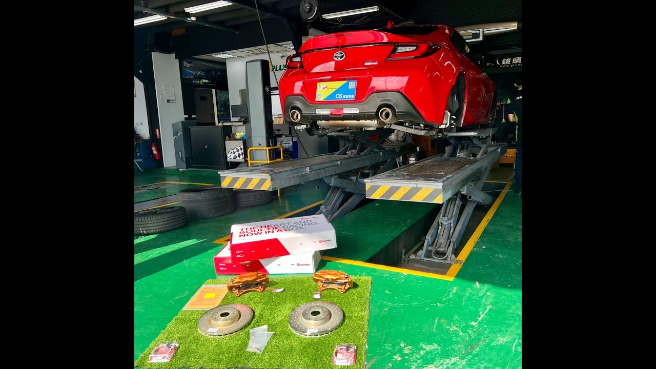 細說TOYOTA  GR 86 安裝正BREMBO 4活塞直上型煞車卡鉗組- - 車宮