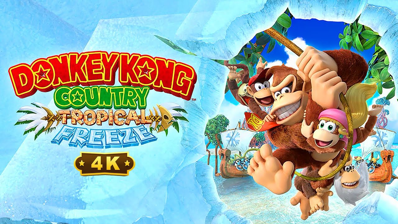Donkey Kong Country: Tropical Freeze 4K - Full Game 100% (No Damage)