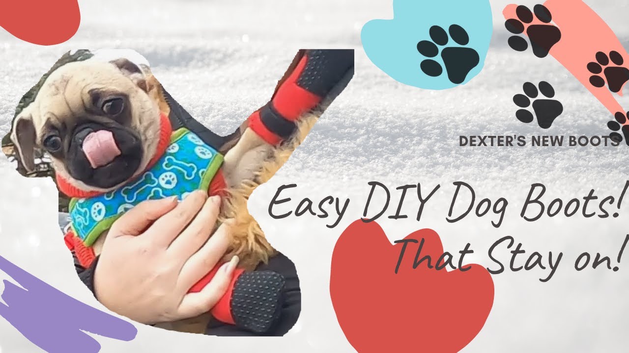 Easy DIY Dog Boots!  That Stay on!