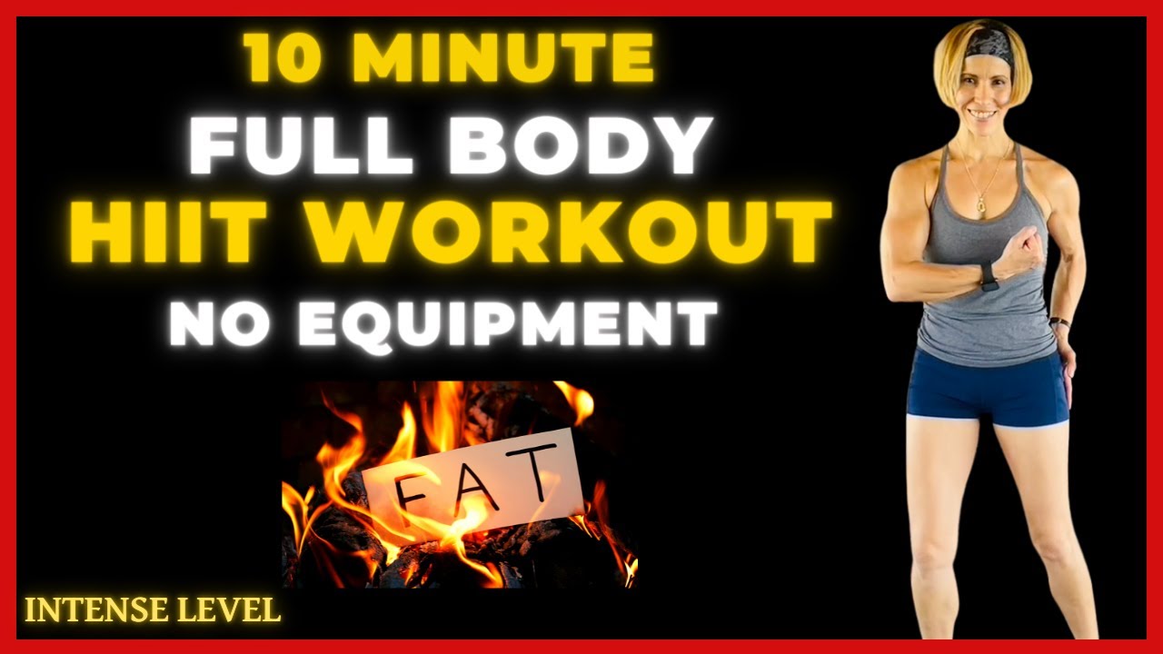 10 Minute Full body HIIT WORKOUT // Burn Fat FAST & EFFECTIVELY! with NO EQUIPMENT
