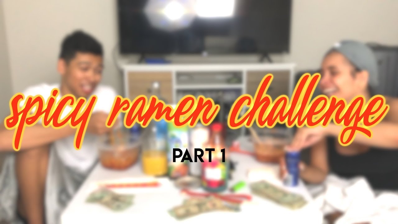 2X SPICY RAMEN CHALLENGE PT 1 (aka the death of Aaliyah Hadid)
