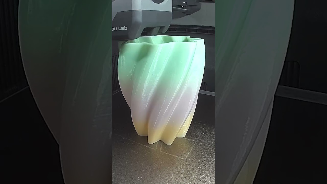 3D Print Timelapse: PHYSICS VASE ⚛️✨ | Math & Motion in Design (Bambu Lab P2S/A1 Combo)