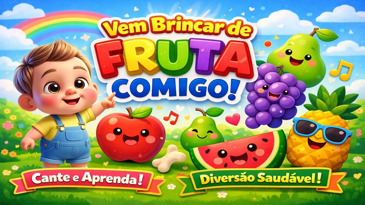 Aprenda as frutas brincando e cantando | Musica infantil educativa