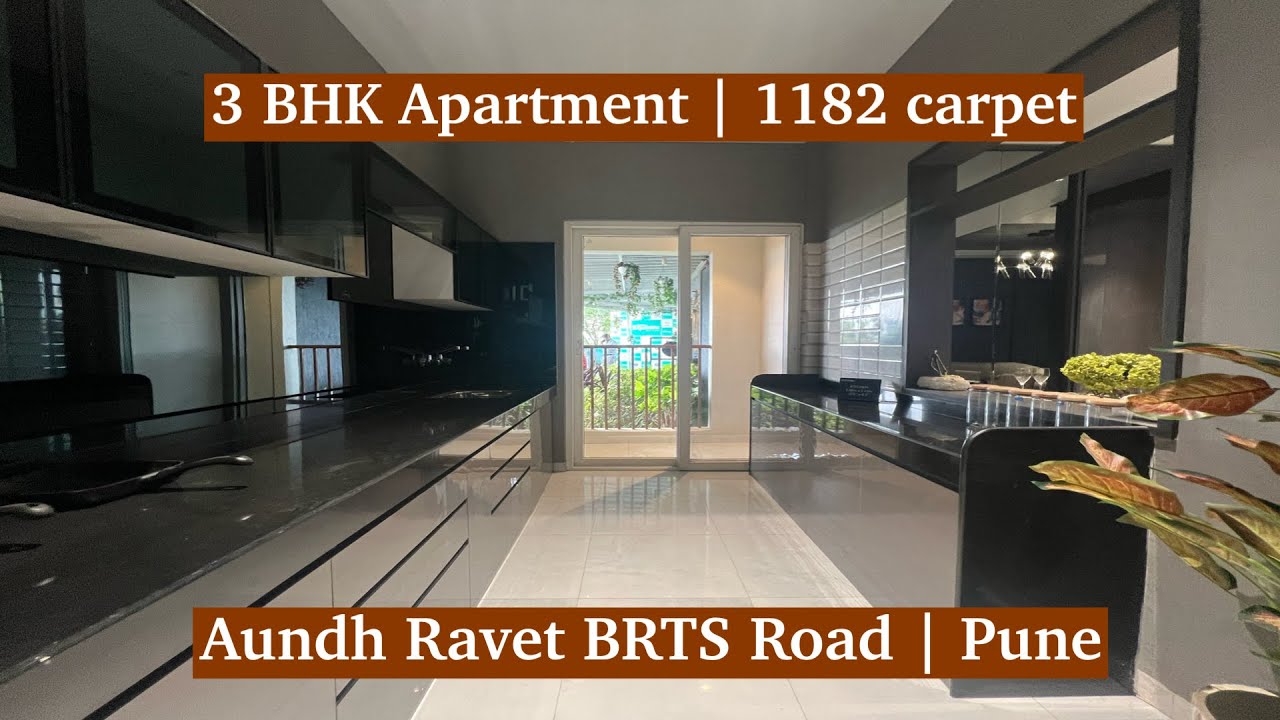 3BHK Apartment for Sale on Aundh Ravet BRTS Road, Pune | 1182 Sq Ft Carpet Area | Prime Location