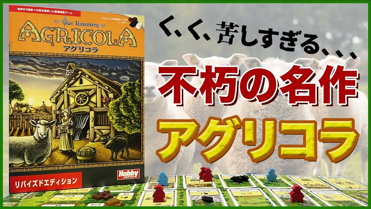 【アグリコラ】かわいい木駒で自分だけの農場作り！～夫婦でまったりボードゲーム～