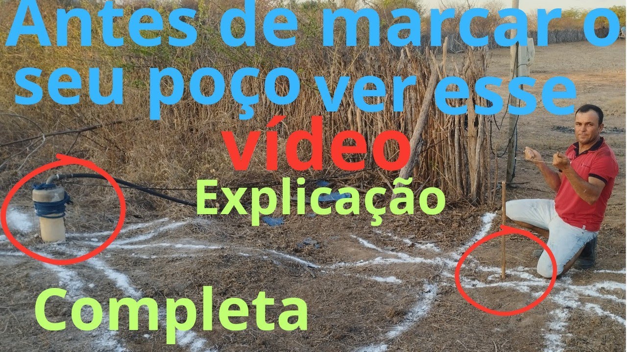 como localizar poço artesiano de longa distância , técnicas pra não perder o seu poço+ explicação