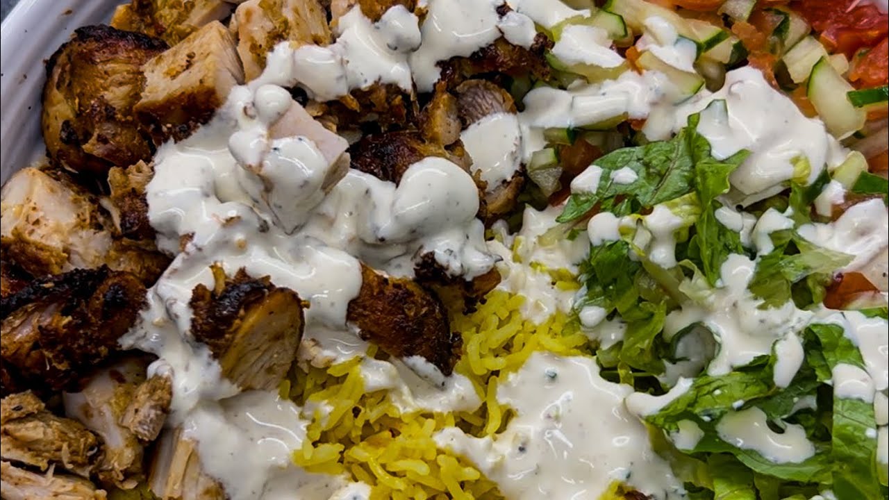 Halal Cart at home - Chicken over rice