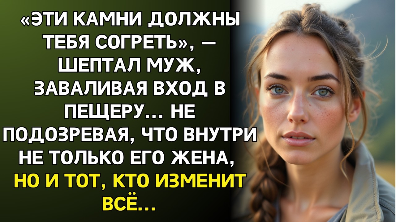 «Эти камни должны тебя согреть», — шептал муж, заваливая вход в пещеру... Не подозревая, что ..
