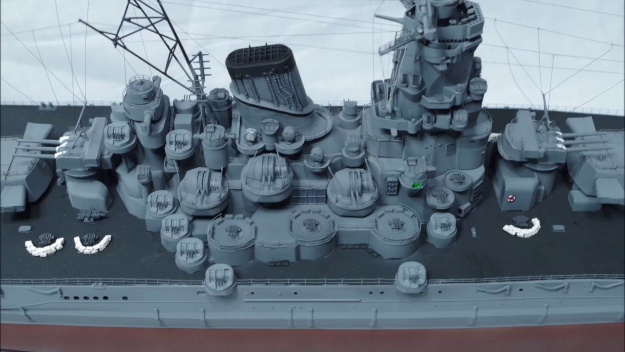 戦艦武蔵の模型をちょっとがんばって作ってみたはずが……(1/350)