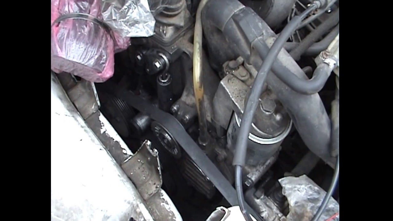 Замен приводного ремня Mercedes vito 638 (Часть 2)