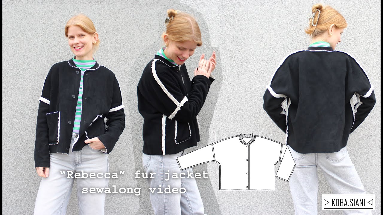 Quick oversized fur jacket sewing video/ tutorial: my 