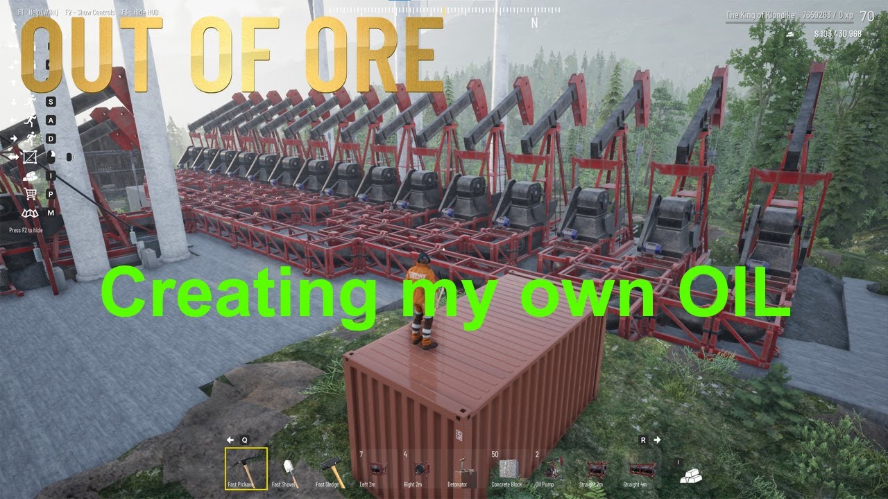 Out Of Ore - Oil City, a start. $1920 a second - a nice little earner.