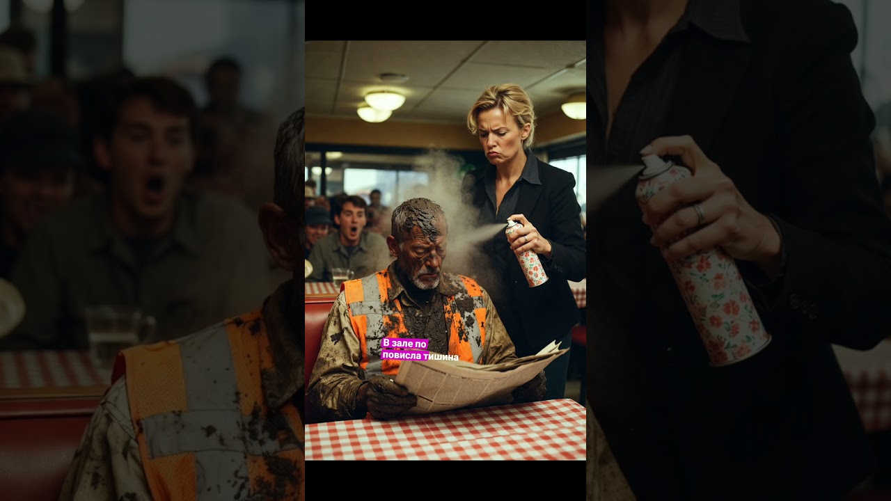 Он уволил официанта за помощь «грязному рабочему»… но когда тот снял жилет, зал онемел 😱🏗️