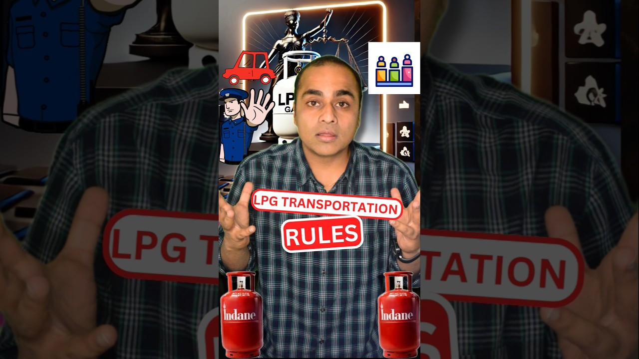 Transporting LPG Cylinders? Follow This Rule! 🛢️ #lpg #gas #cylinder #carry #transport #rules #laws