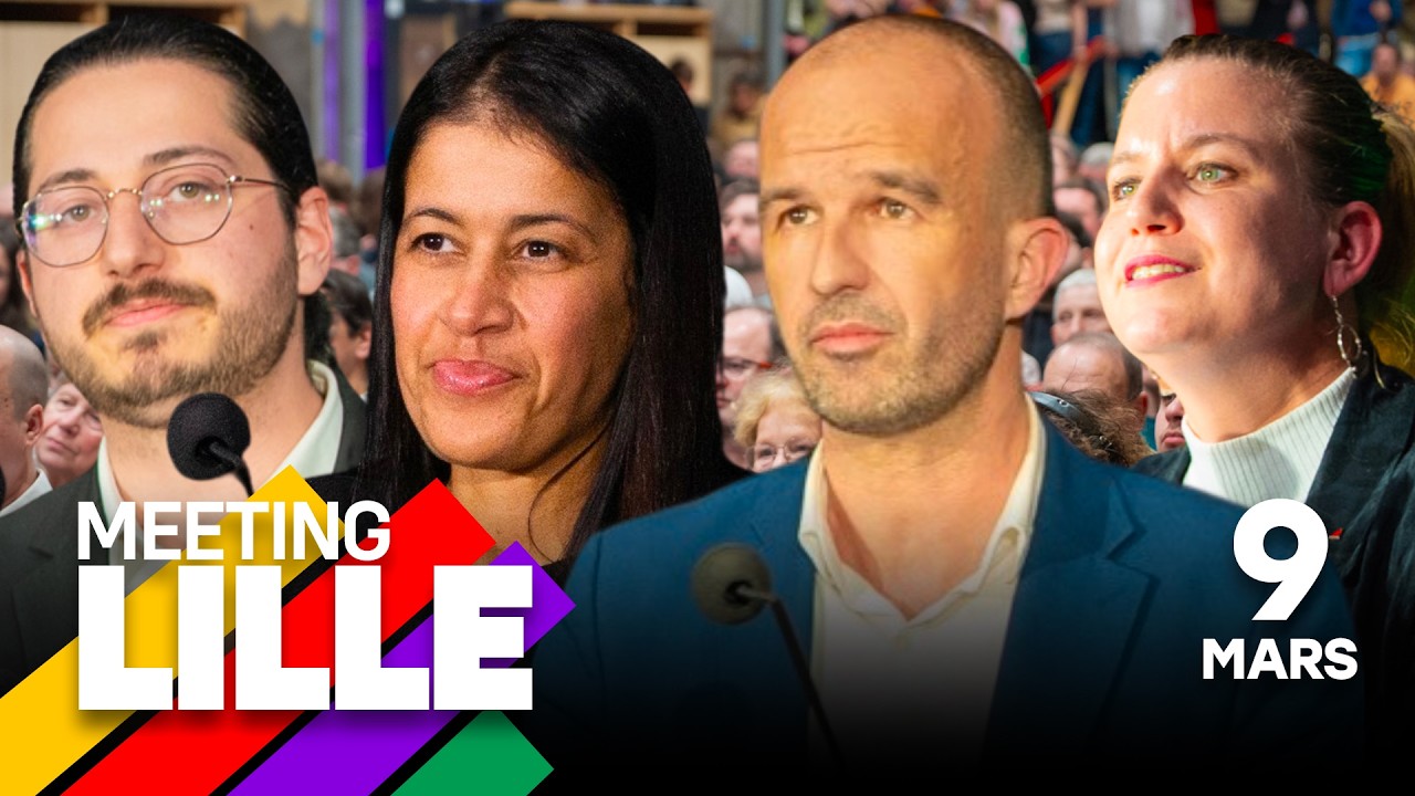 Meeting de la campagne municipale à Lille