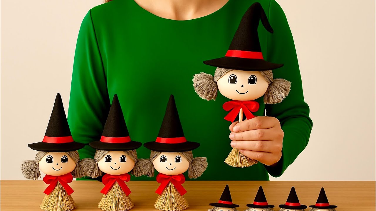 ♻️ You Won’t Believe This Witch Is Made from a Jar Lid! 🧙✨