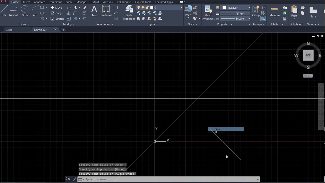 AutoCAD 2021 Tutorial: Construction line.