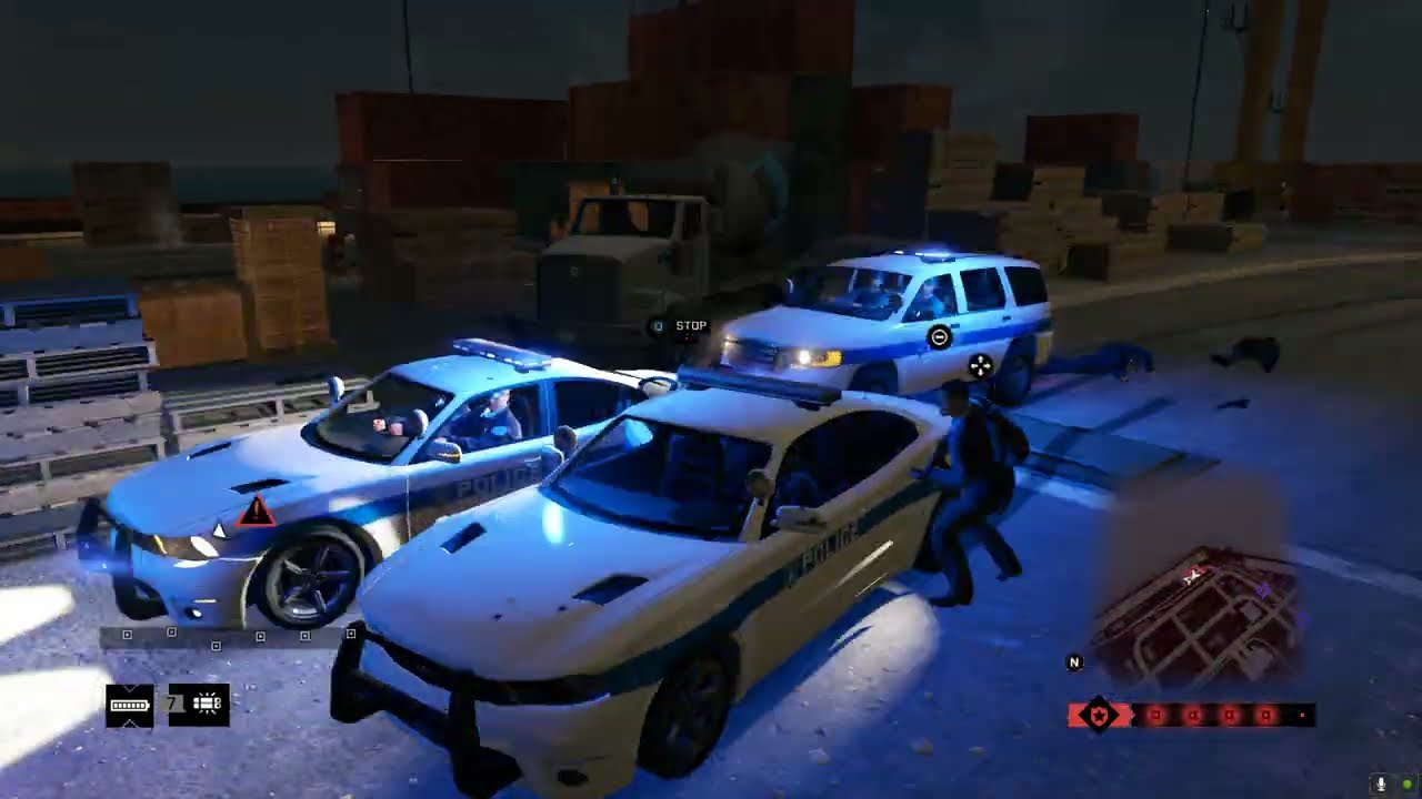 Watch Dogs/Chaos/Docks Shootout/NEW Police & FBI Mod/Successful Escape