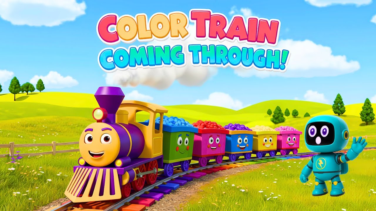 Color Train Coming Through! 🚂 | Learn Colors with Fun Animated Trains for Kids