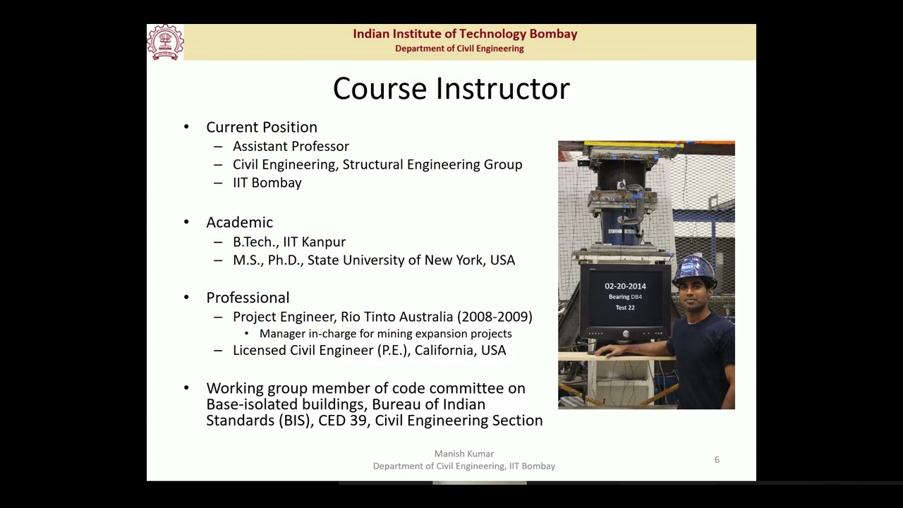 Course Introduction by Prof. Manish Kumar