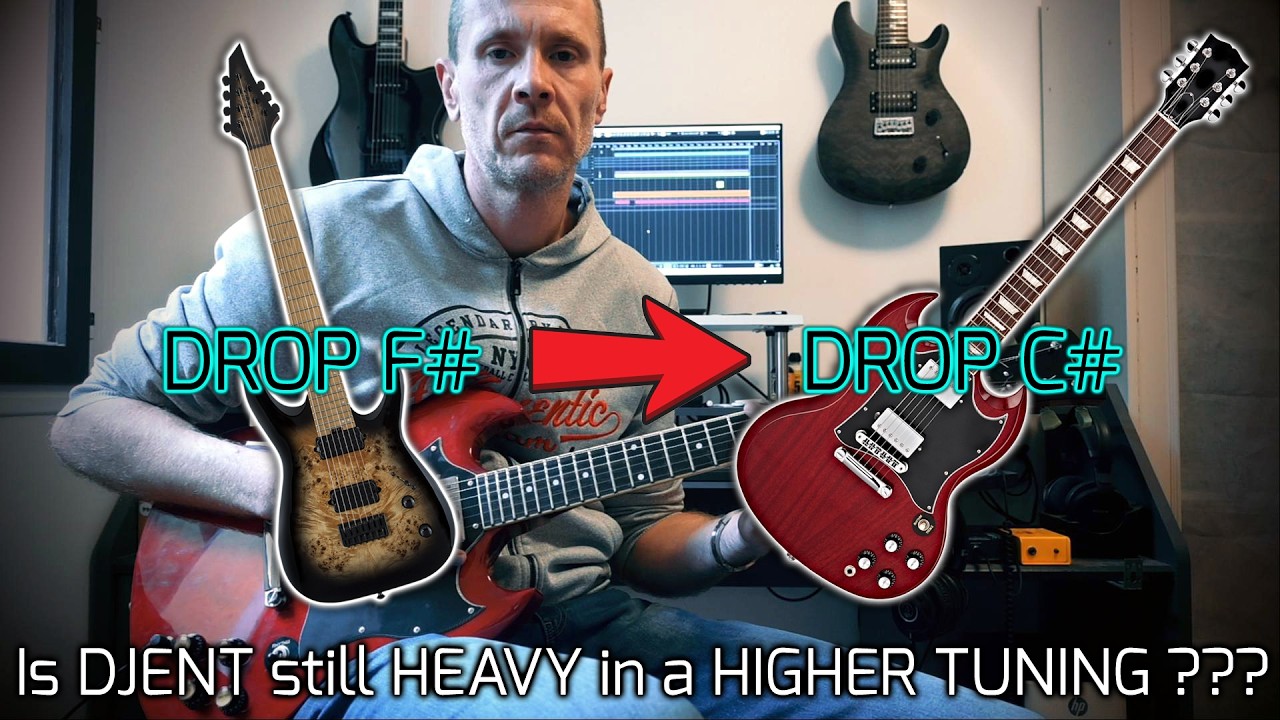 From DROP F# to DROP C# || Is DJENT still HEAVY in a HIGHER TUNING??? (and with a cheap guitar?)