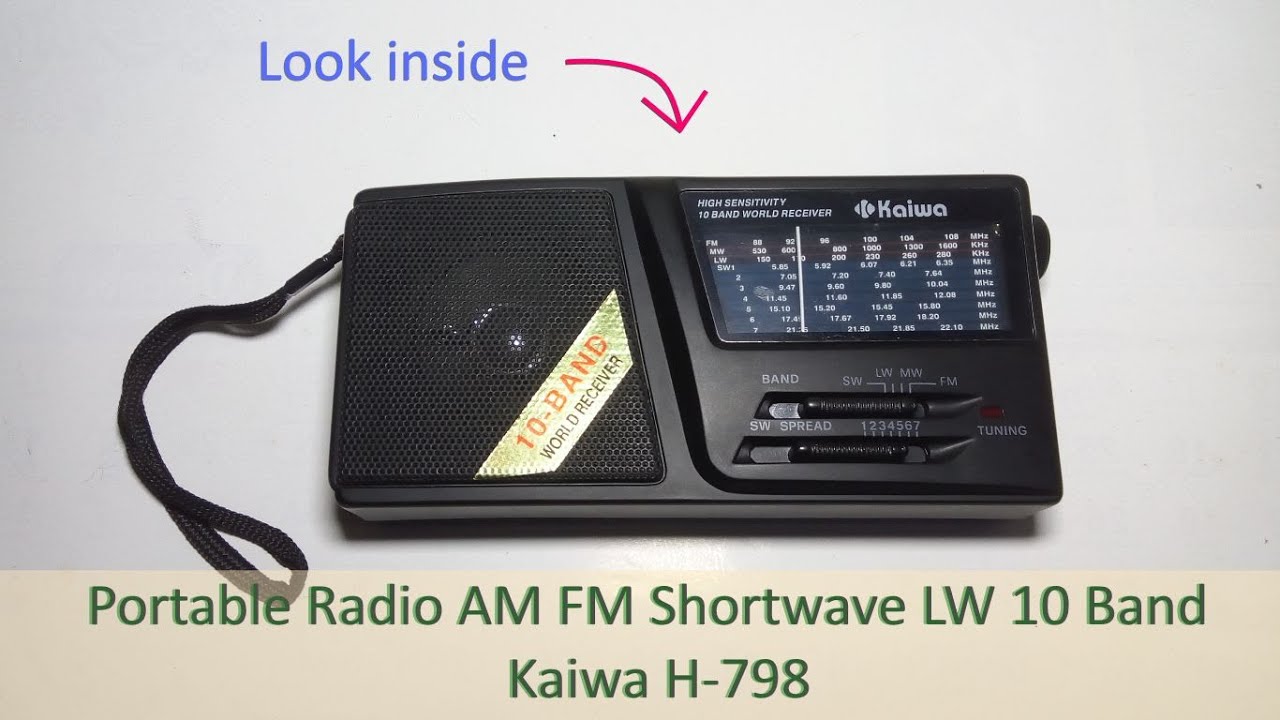 Look Inside Portable Radio 10 Band Kaiwa H 798