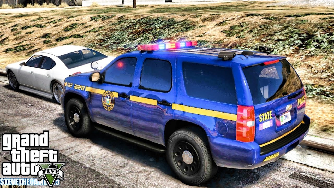 GTA 5 MODS LSPDFR 0.4.1 - NYSP TAHOE PATROL!!! (GTA 5 REAL LIFE PC MOD)