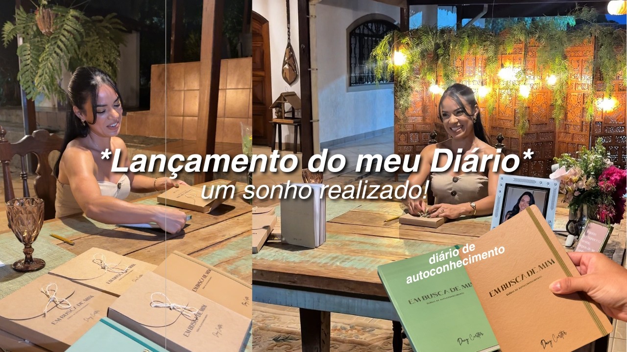 O DIA QUE MEU SONHO VIROU REALIDADE 😍 | Arrume-se comigo pro lançamento do diário!