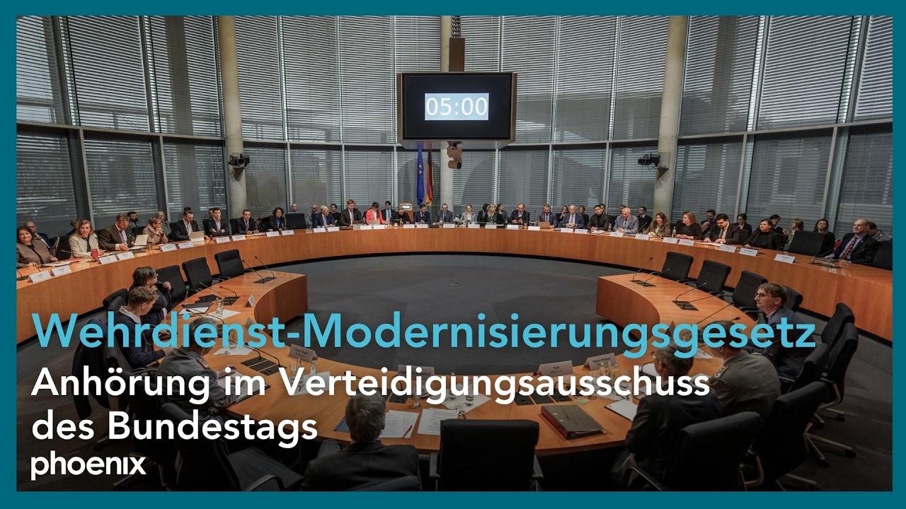 Wehrdienst-Modernisierungsgesetz: Anhörung im Verteidigungsausschuss des Bundestags | 10.11.25