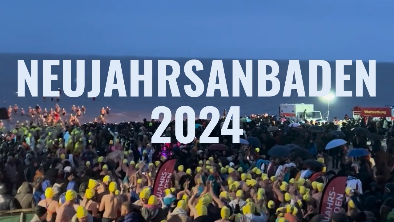 Neujahrsanbaden in Cuxhaven 2024