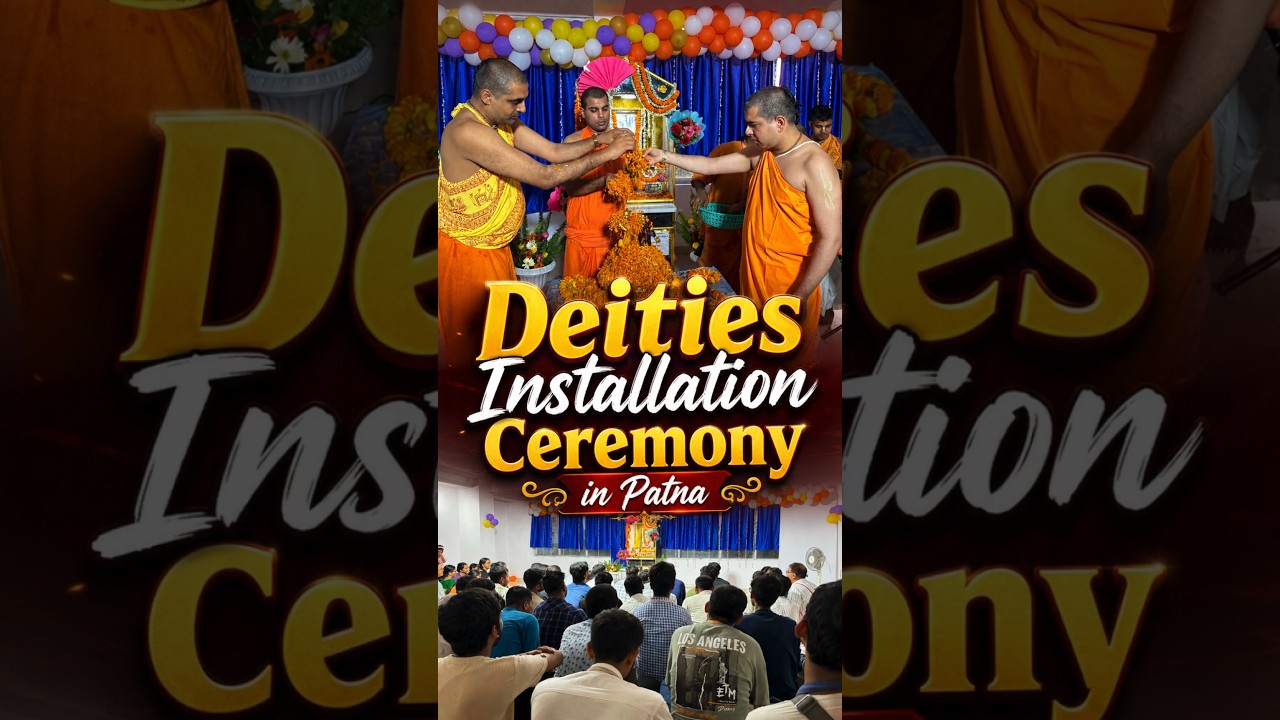 Deities Installation Ceremony in Patna #harekrishna #shorts #youtubeshorts
